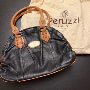 Leather hand bag